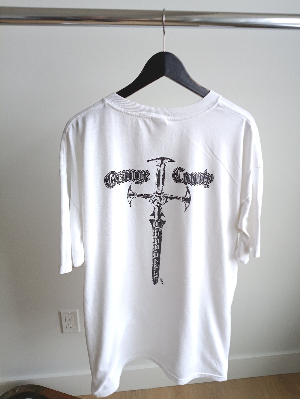 Vtg Y2K Orange County Choppers T-Shirt 2XL OCC Anvil White Big Logo